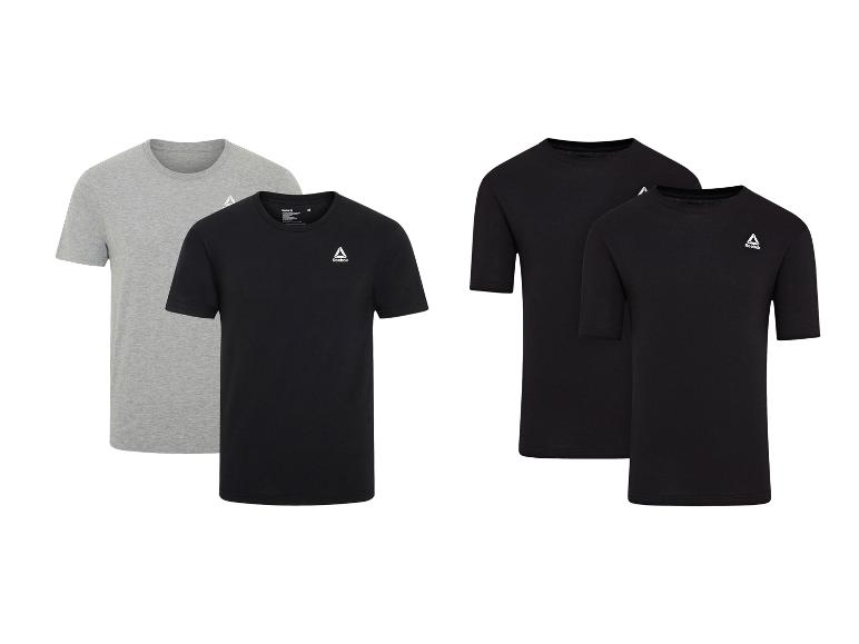 T-shirts Reebok noirs et gris, quatre pièces au total.
