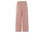 Pantalon large rose en mousseline de coton.