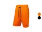 Shorts oranges à cordon, style sport.