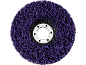 Disque à décaper violet pour meuleuses d'angle, avec un anneau métallique central marqué A26.