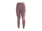 Legging de sport rose foncé avec empiècements texturés
