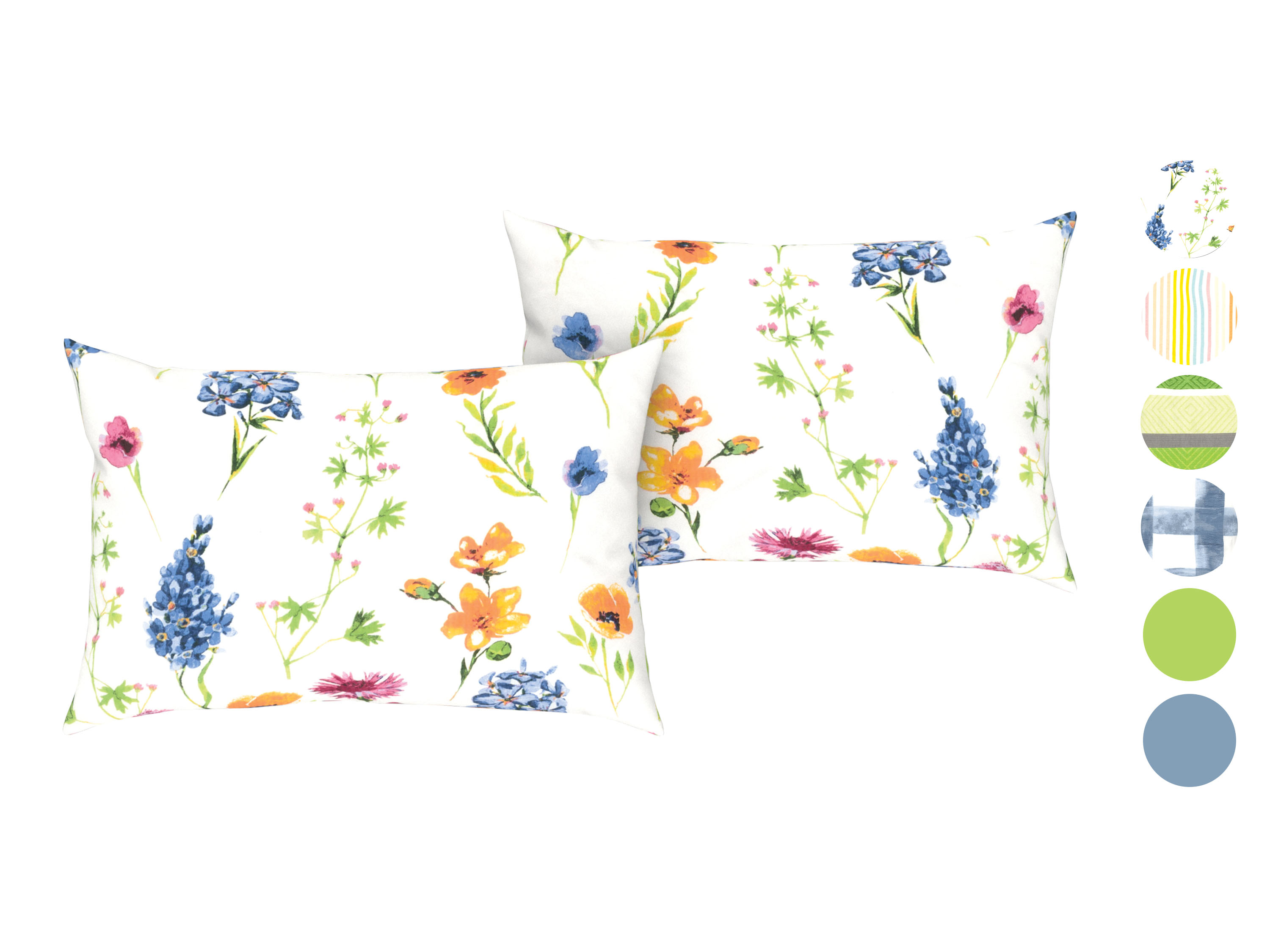 LIVARNO home Lot de 2 taies d'oreiller, 50 x 70 cm