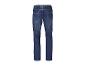 Jean homme bleu foncé avec taille élastique et poches latérales.