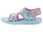 Sandales pour enfants bleues avec un imprimé floral