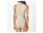 Maillot de bain beige une pièce.