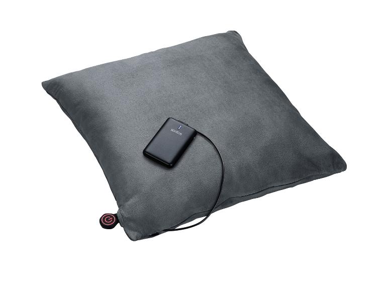 Coussin chauffant Sanitas avec power bank.