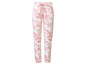 Pantalon de survêtement rose à imprimé marbré.