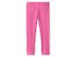 Legging enfant rose vif avec taille élastique.