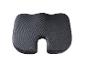 Coussin de siège orthopédique gris avec découpe en U