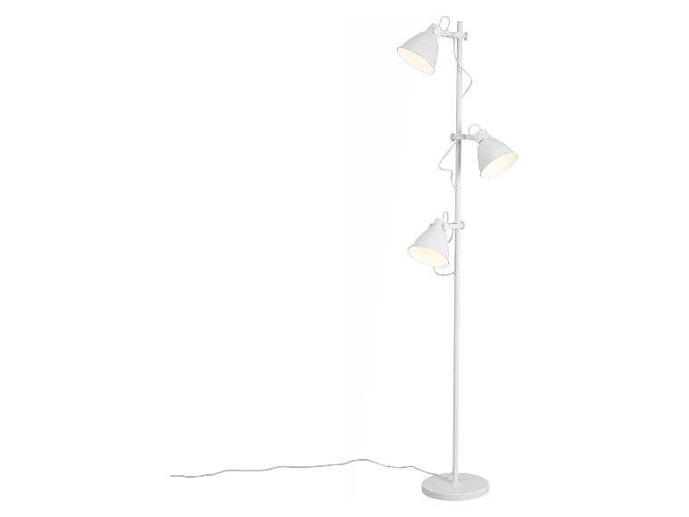 Lampadaire blanc avec trois spots réglables