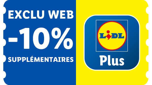 Exclu web: -10% supplémentaires pour les membres Plus.