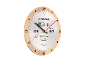 Horloge Parkside en forme de lame de scie circulaire.