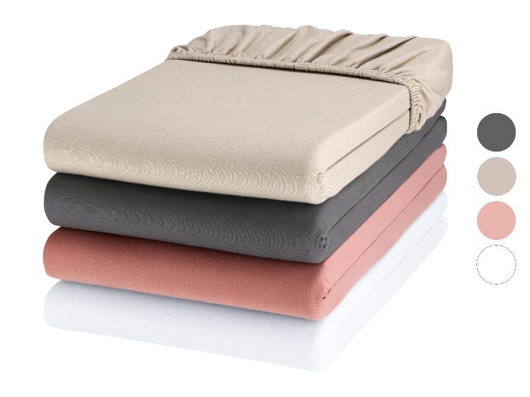 Drap-housse en jersey, 180-200 x 200 cm