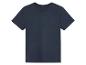 T-shirt bleu marine à manches courtes.