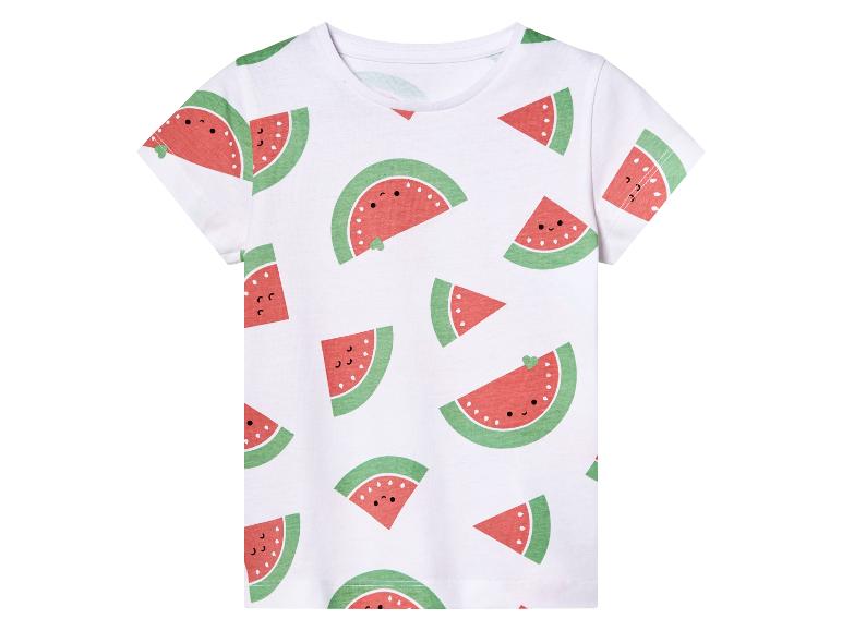 T-shirt enfant à motifs pastèques souriantes.