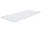Un matelas blanc avec un motif ondulé.