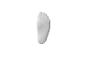 Semelle de chaussette blanche sur fond blanc.