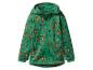 Veste softshell verte pour enfant avec motif ours.