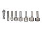 Ensemble de forets et de clés à douille de différentes tailles de 5 mm à 13 mm.