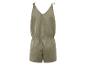 Combinaison short en lin, couleur kaki.