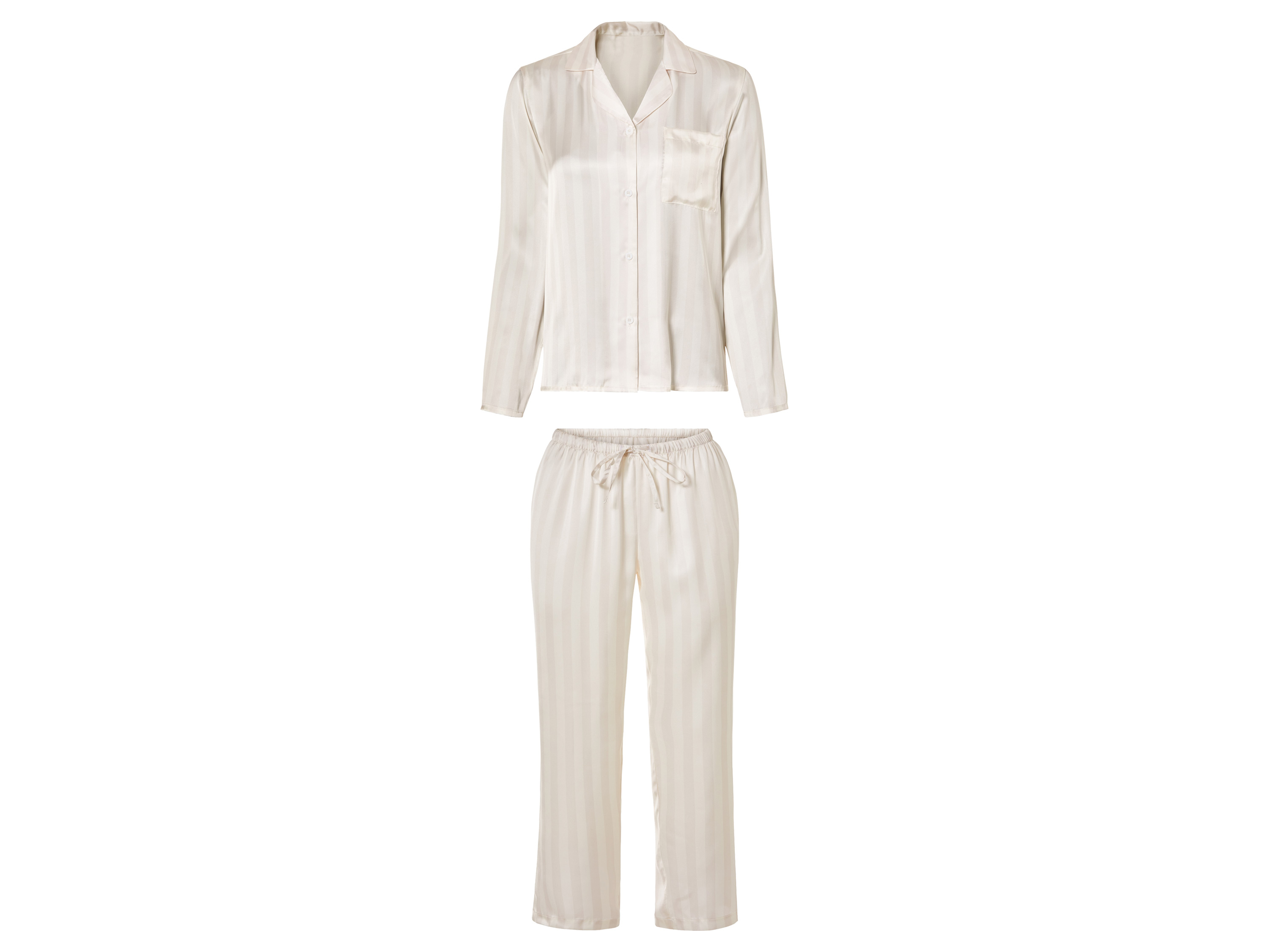 esmara® Pyjama satin femme (S (34/36), bande)
