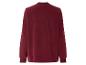 Un sweat-shirt en polaire rouge foncé à manches longues.