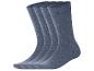 Lot de quatre paires de chaussettes grises