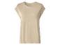 T-shirt beige à manches courtes pour femme