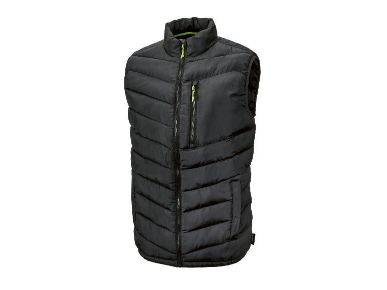 Gilet matelassé noir Parkside avec fermeture éclair