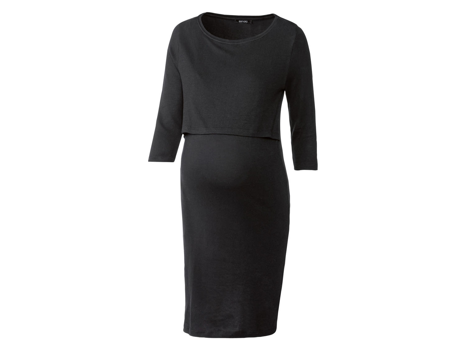esmara® Robe de grossesse à manches 3/4 (S (34/36), noir)