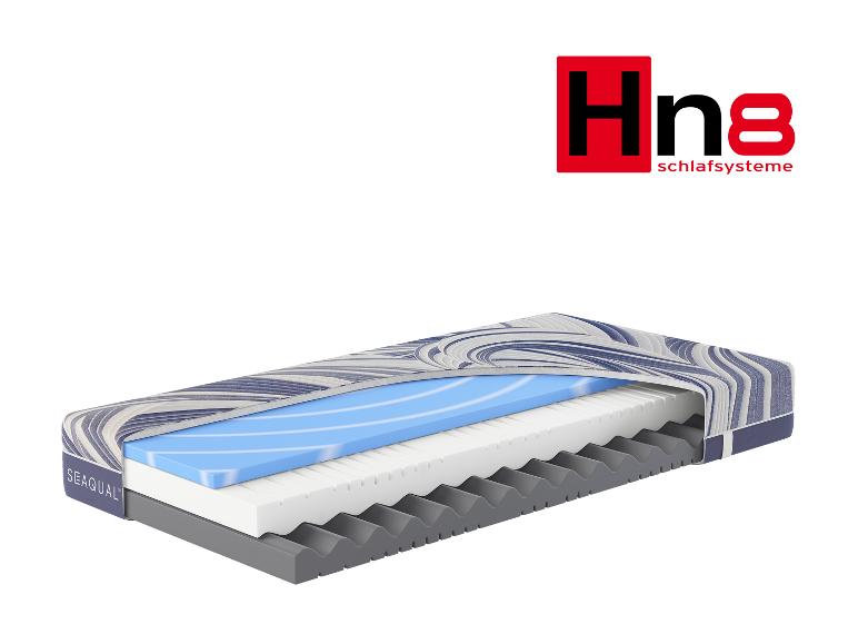 Matelas Hn8 Schlafsysteme avec couches intérieures visibles et tissu Seaqual.