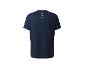 Un t-shirt bleu marine à manches courtes.