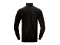Vue arrière d'un pull en maille noir pour homme avec col montant