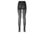 Collant noir transparent pour femme, vue arrière