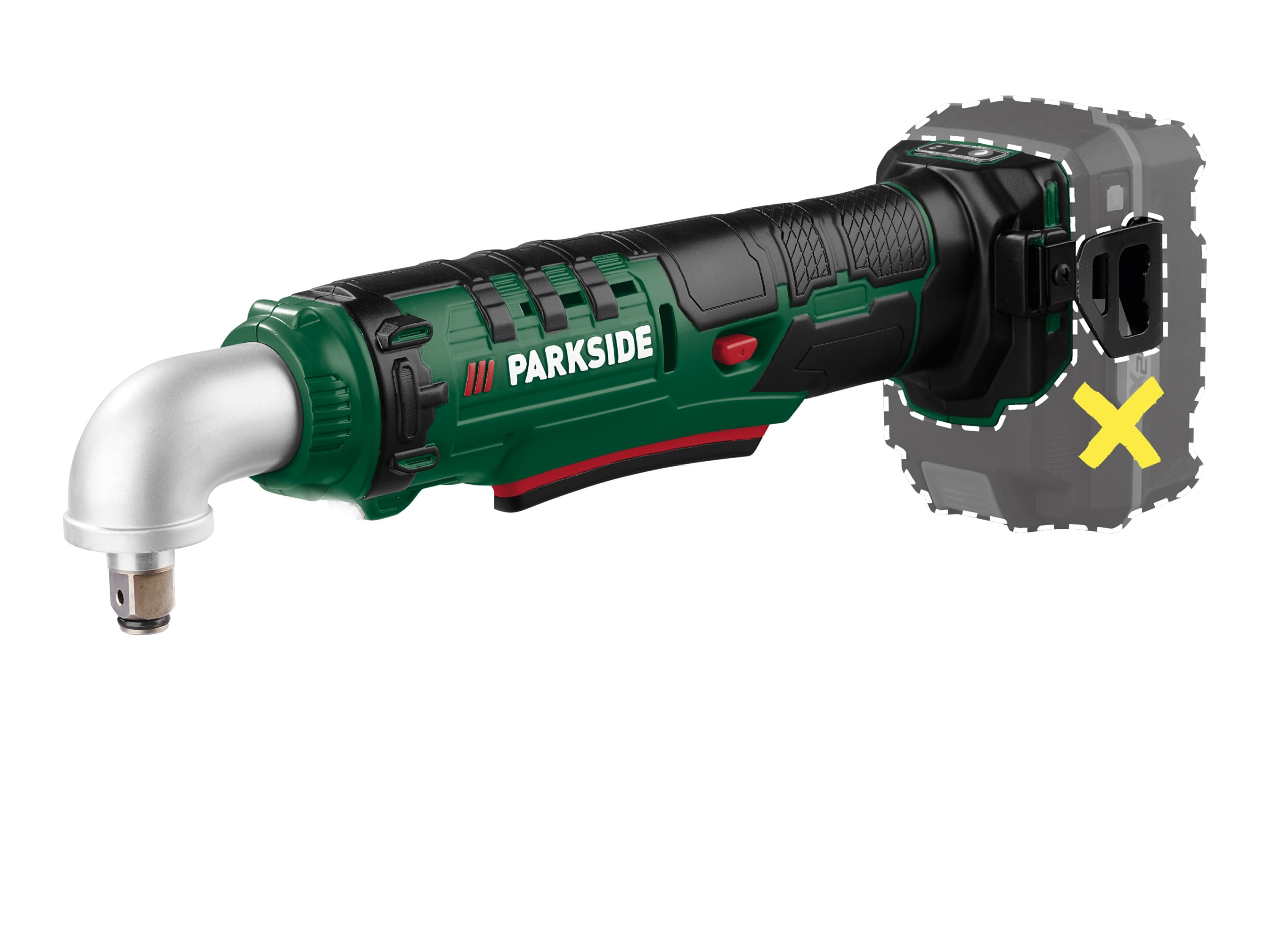 PARKSIDE® Visseuse d’angle à choc sans fil PAWS 20 A1, 20 V