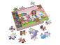 Puzzle en bois Gabby's Dollhouse avec pièces éparpillées.