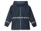 Veste imperméable pour enfant avec bandes réfléchissantes.