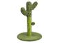 Arbre à chat vert en forme de cactus avec un jouet.