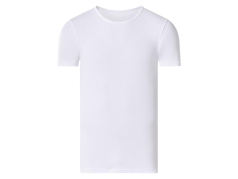 T-shirt blanc pour homme à manches courtes et col rond