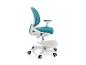 Chaise de bureau ergonomique pour enfants en turquoise et blanc