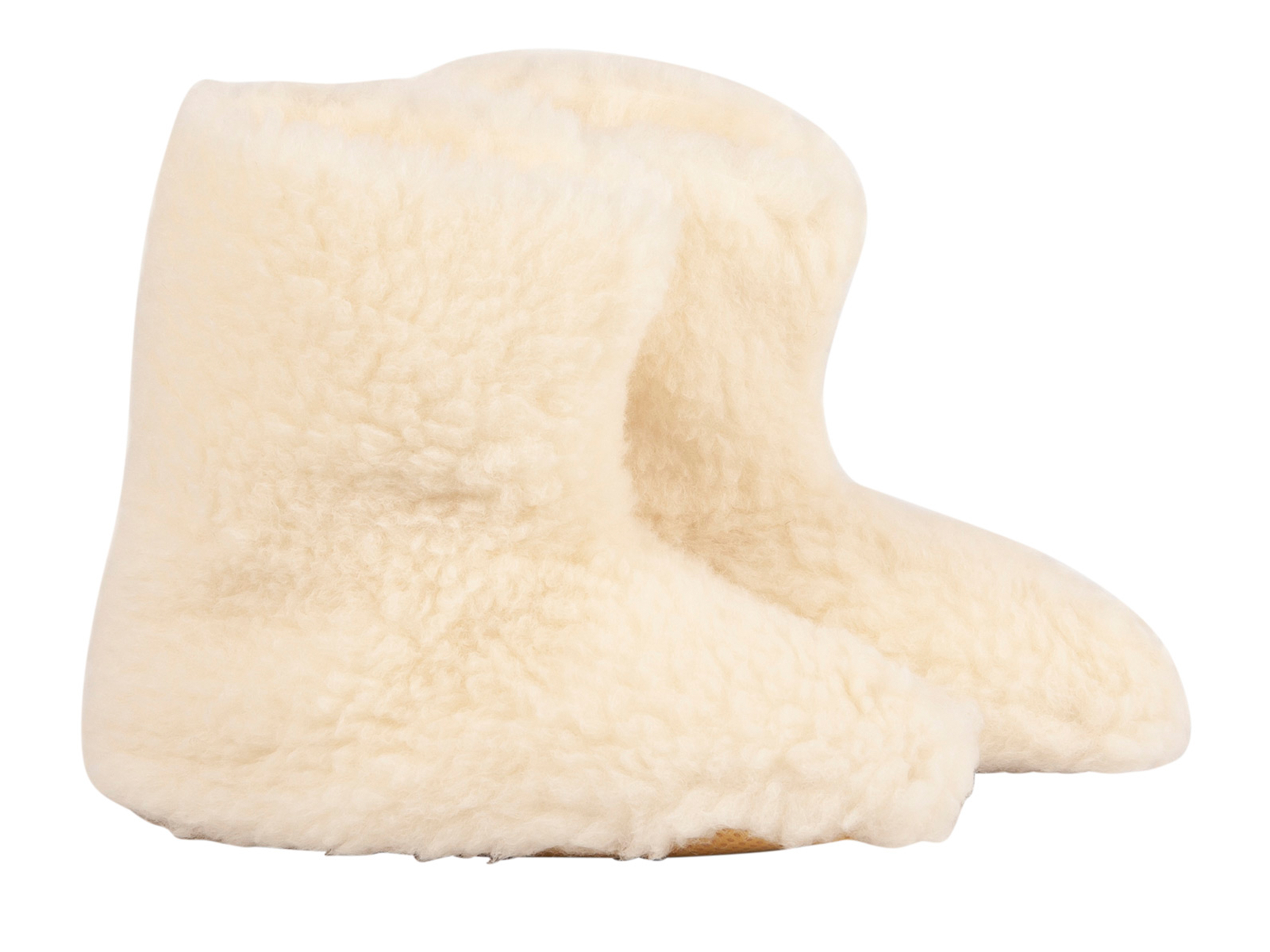 TXL Comfort Pantoufles hautes en laine (blanc, 36/38)