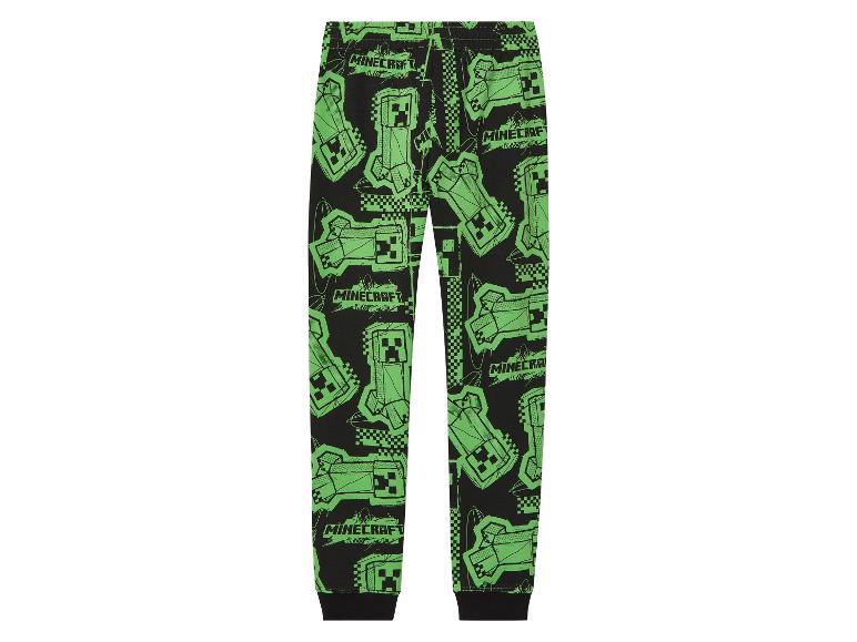 Pyjama Minecraft pour enfant avec motif Creeper vert.