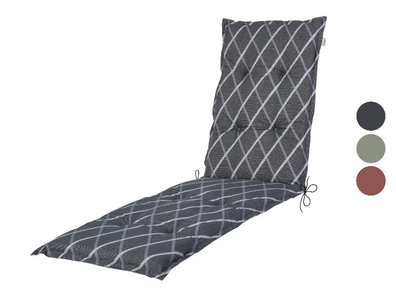Coussin de chaise longue gris à motif quadrillé avec des options de couleur unie