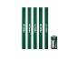 Cinq crayons de charpentier verts Parkside et un taille-crayon vert.