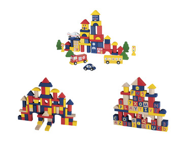 Playtive Blocs de construction en bois