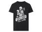 T-shirt noir Mandalorian avec Grogu. Style Star Wars.