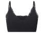 Bralette noire bordée de dentelle