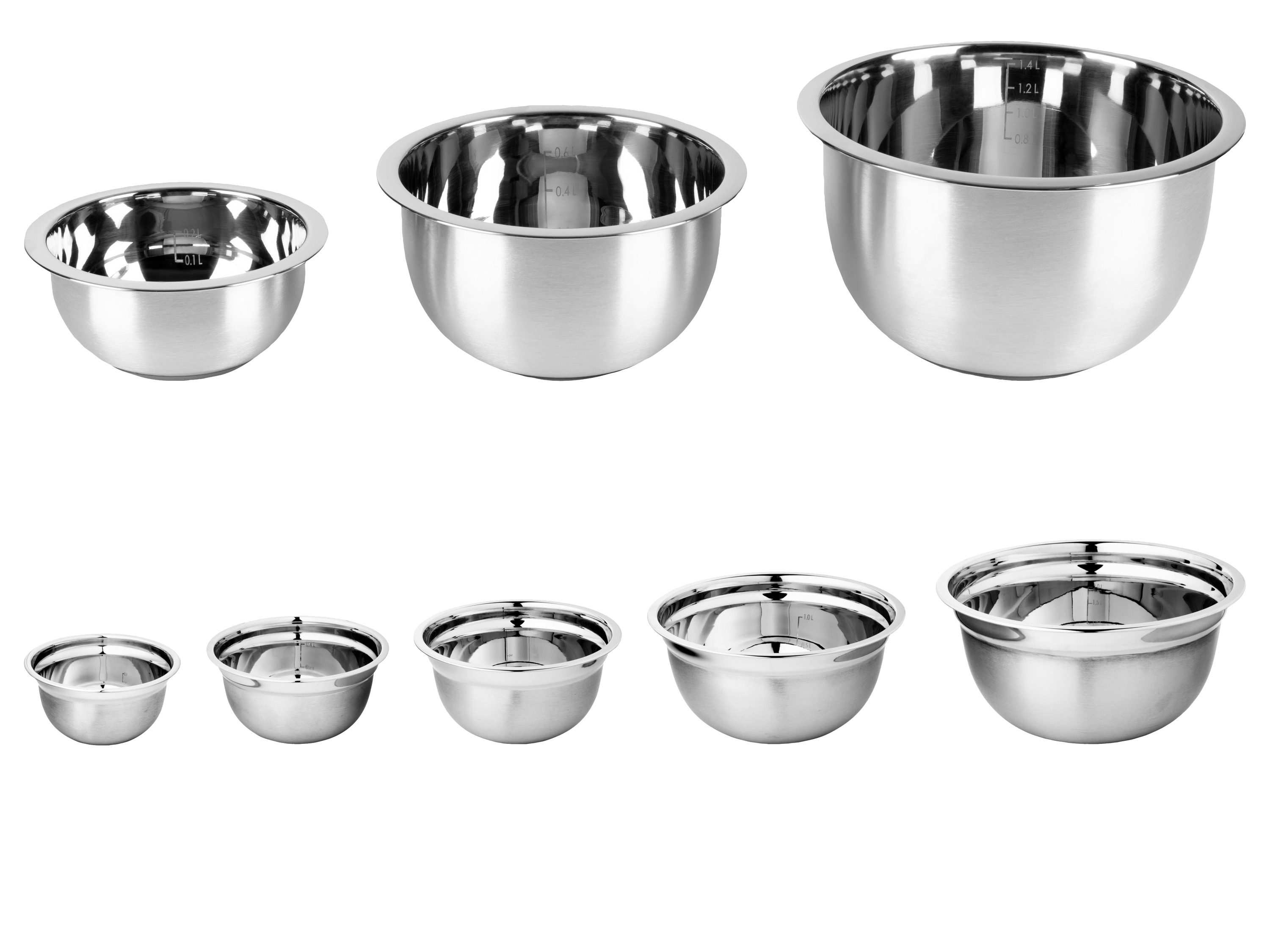 LIVARNO home Set de saladiers en inox