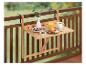 Table pliante en bambou pour balcon.