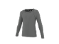 T-shirt à manches longues gris pour homme avec coutures contrastées
